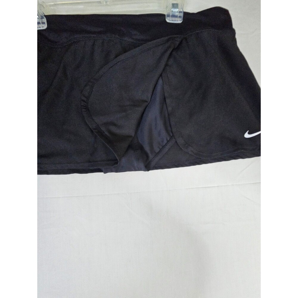 NIKE Swim Skirt Women's Size XL Black Solid Board Activewear Lined Skort - Picture 11 of 13